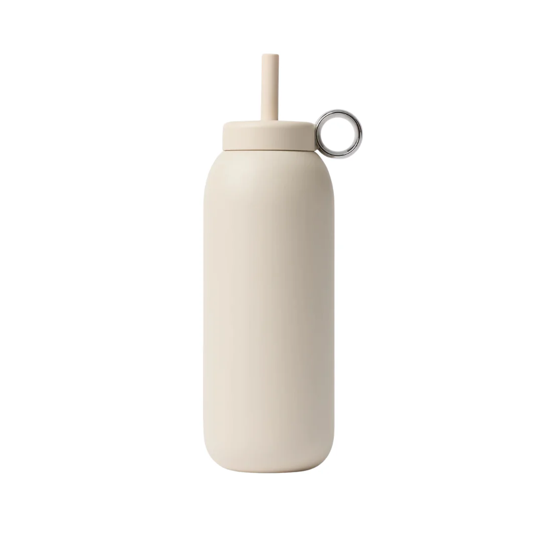 Stainless Bottle Straw Cap | 32oz - ALMOND